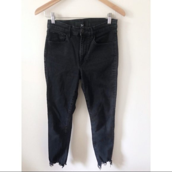 3x1 W3 Destroyed Hem Ankle Skinny Jeans - Picture 4 of 8